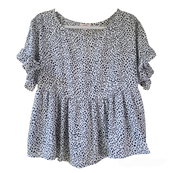 MiAmi Chiffon Ruffled Blouse - Picture 7 of 10